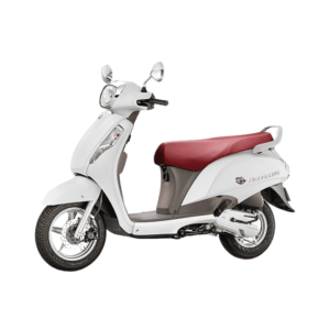 Access Scooty Image this image shows white scooty which was we provide to customer in udaipur